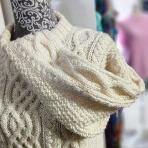 Hand Knit Adult Sweater Cream