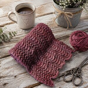 Hand Knit Scarf - Aurora