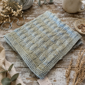 Hand knit stroller Blanket